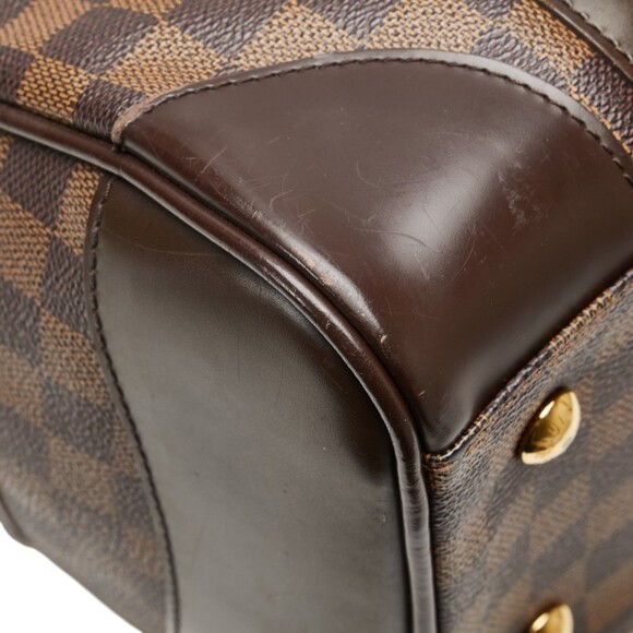 LOUIS VUITTON Brown Damier Leather Bag - Picture 6 of 14